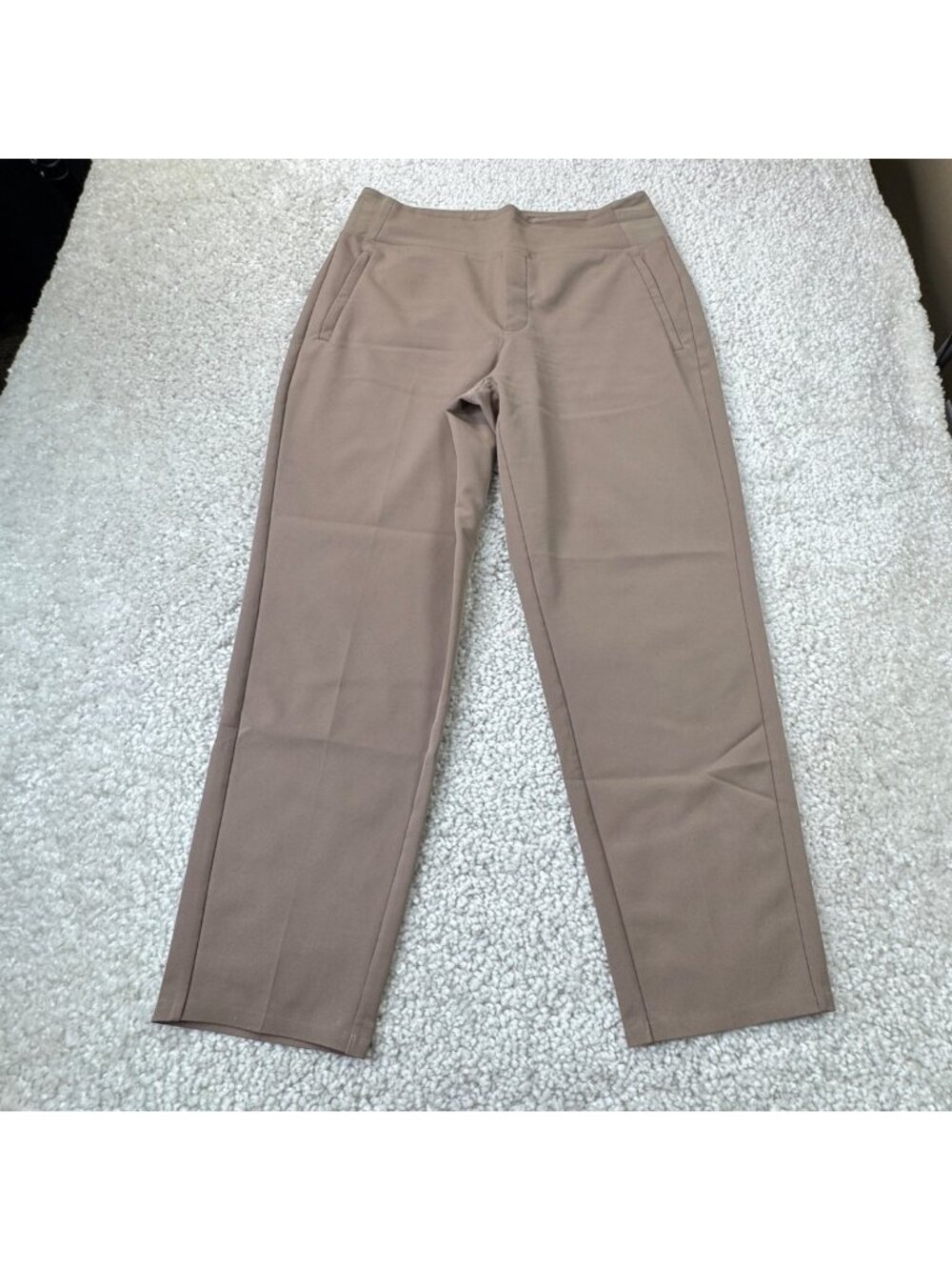 Athleta Endless High Rise Trouser Pant Mushroom Brown Womens 12